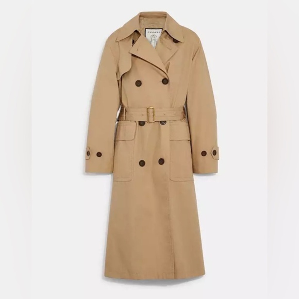 Coach Classic Tan Trench Coat size XS